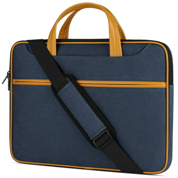 Laptop Bag Case 14-15.6 Inch Computer Sleeve Messenger Bag with Shoulder Strap Expandable Business Briefcase with Tablet Pocket for Men Women Travel School Florals 